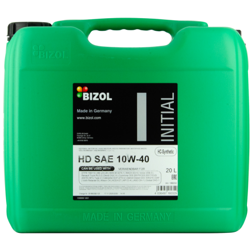 Синтетическое моторное масло Initial HD 10W-40 - 20 л Синтетическое моторное масло Initial HD 10W-40 - 20 л